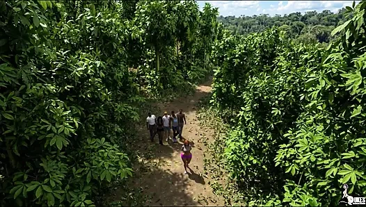 Curvy wife Mrs. Keagan has fun with hubby while on vacation