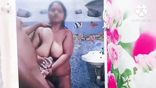 My brother in law fuck me while taking bath - tamil dirty talk with loud moaning