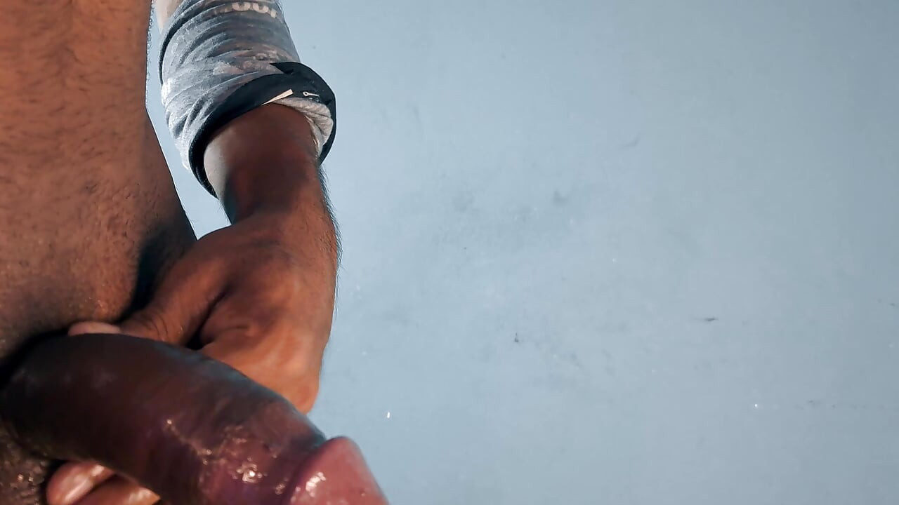 Hot Masculer Hairy Boy Masturbating Huge Wet Cock and Making Cum
