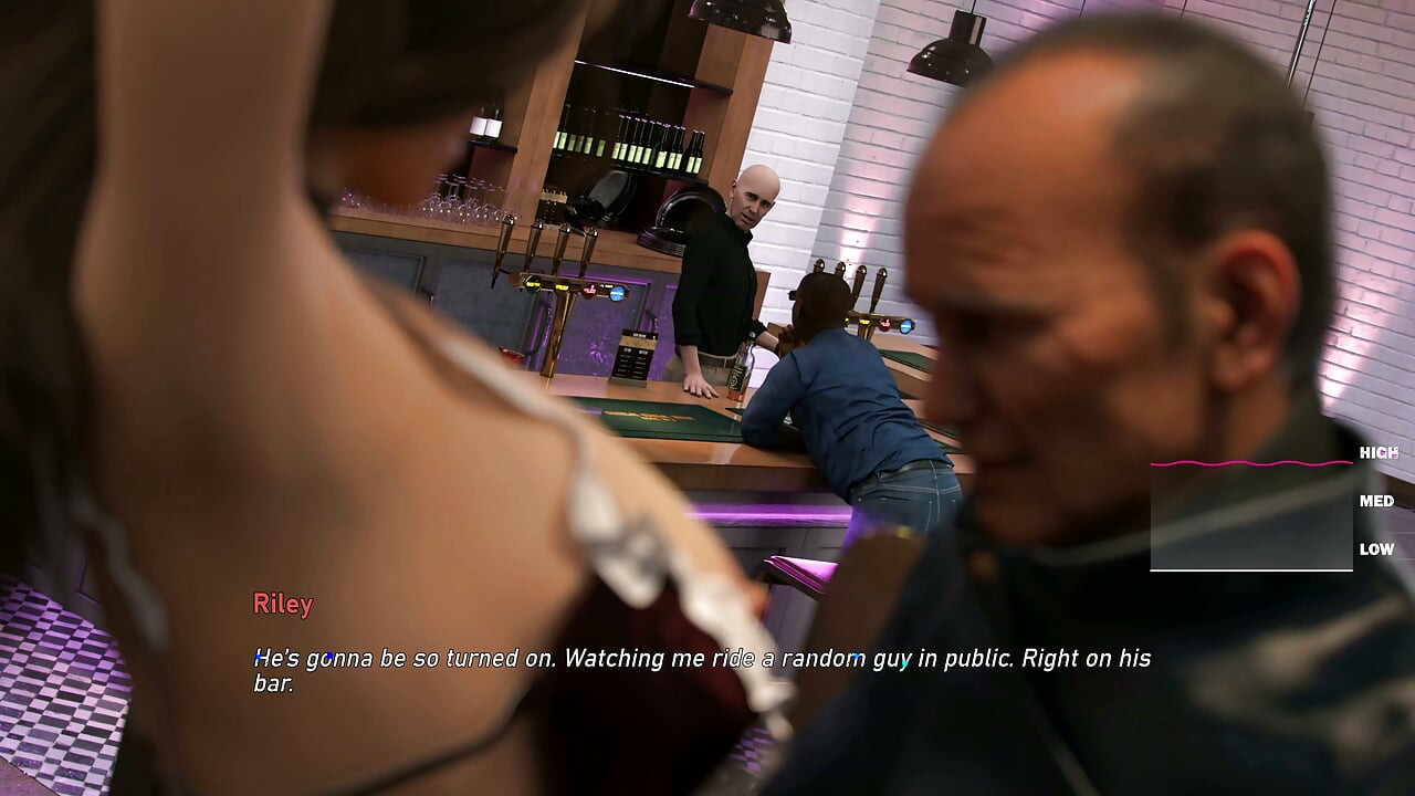 Steps of Debauchery Ep.5.2 - P24 - the Hot Wife Gets Fucked for Real Right at the Cuckold Husband's Bar in Front of Everyone