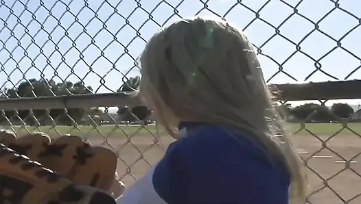 Softball game winning orgy tag team step mom & step daughters teammate