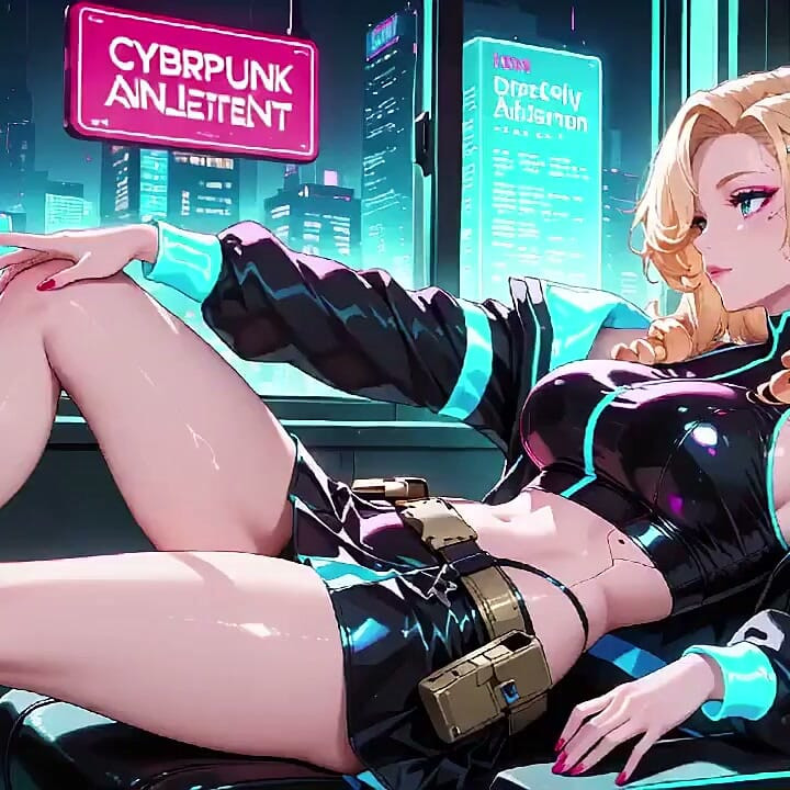 Cyber Awakening: the Blonde Warrior's Secret!