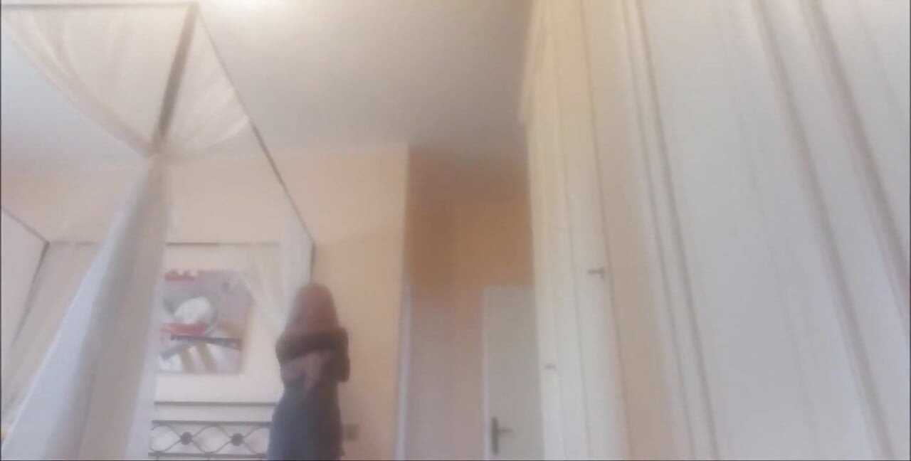 Chantal Is a Good Housewife but Sometimes She Lingers Too Much with the Vacuum Cleaner