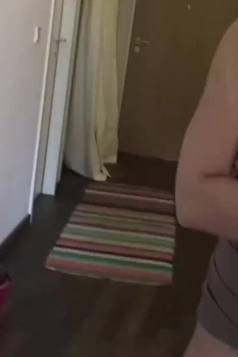 Blonde needs her bathroom cleaned