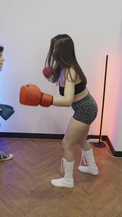 Boxing Training Ana Spears Vs Emma Smile Female Fighting