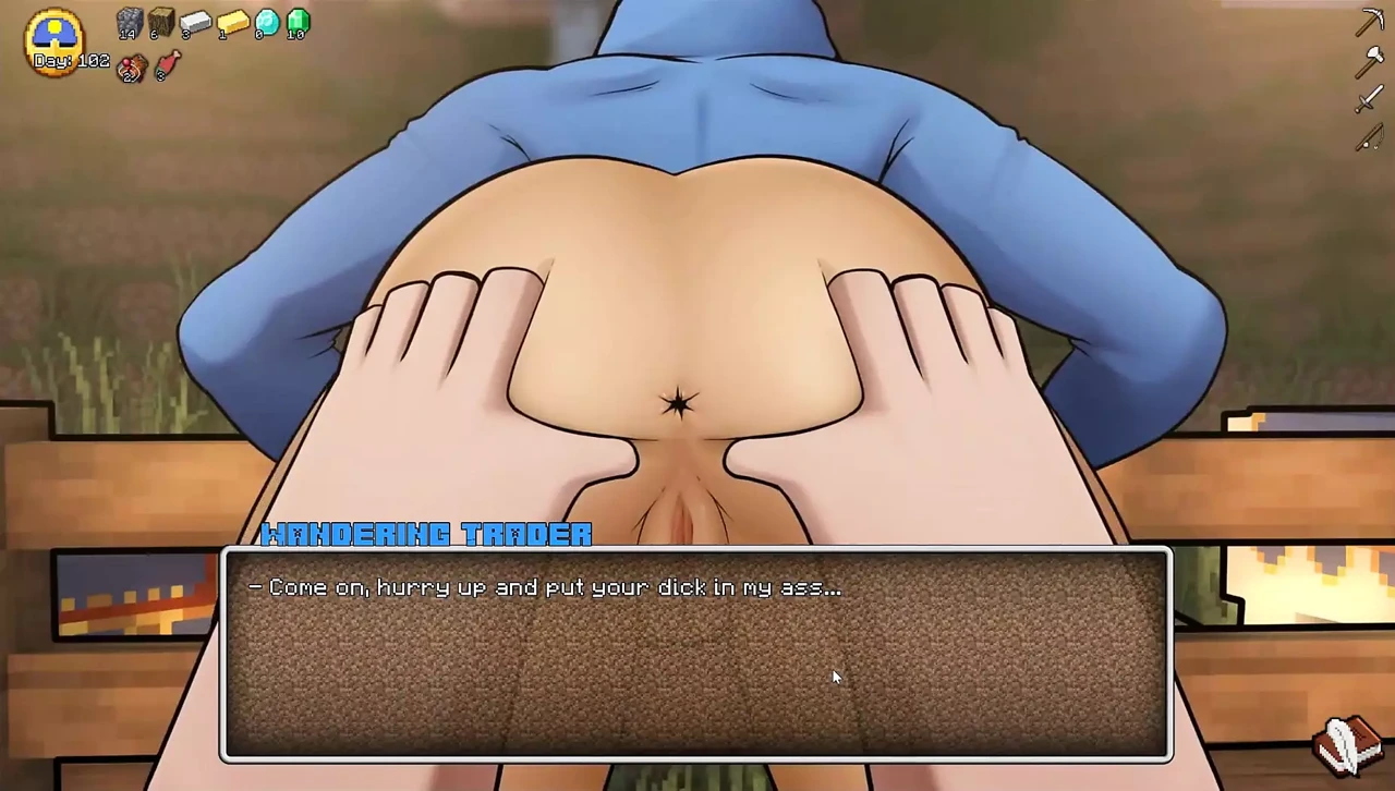 Hornycraft 我的世界模仿无尽游戏色情游戏 Ep.23 商人妓女以 10 绿宝石的价格出售她的屁股