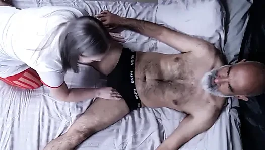 Sexy Nurse and Older Patient