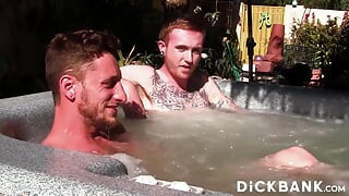 Tattooed Gay Corey Gunz And Dom Ty Jerks Off Outdoors