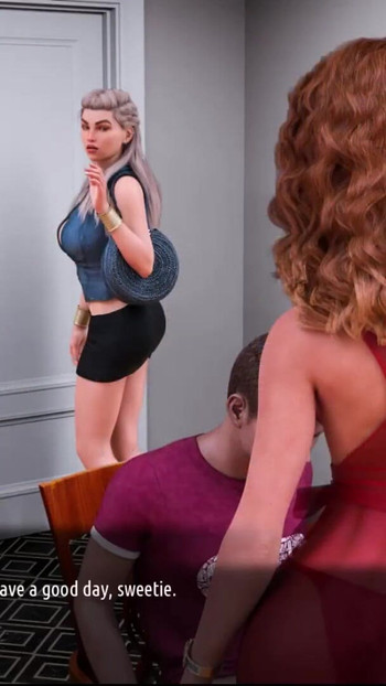 Captivating moment from "Milfs of Sunville #18 - Daisy gave Johannes a blowjob ... Johannes and Mia went shopping and Mia"