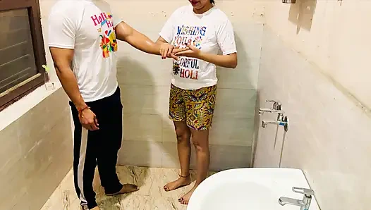 Hot Indian Desi Couple Holi Special Romance