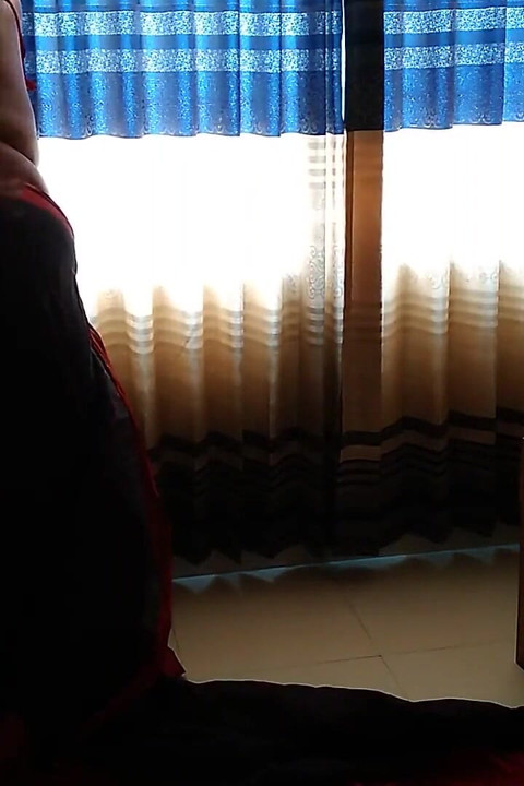 55y Old Hot Tamil Stepaunty Wearing Saree Blouse Indoors While Going to Market Then Neighbor Gets Seduces & Fucks Her & Cum