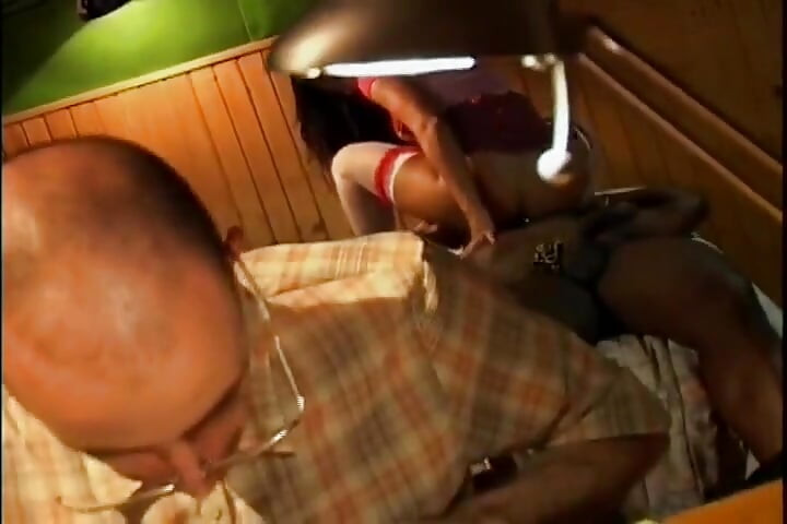 Slutty Housewife in Red Lingerie Cheating Her Husband with a Big Black Cock