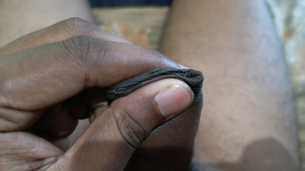Indian boy large thick dick showing and masturbating.