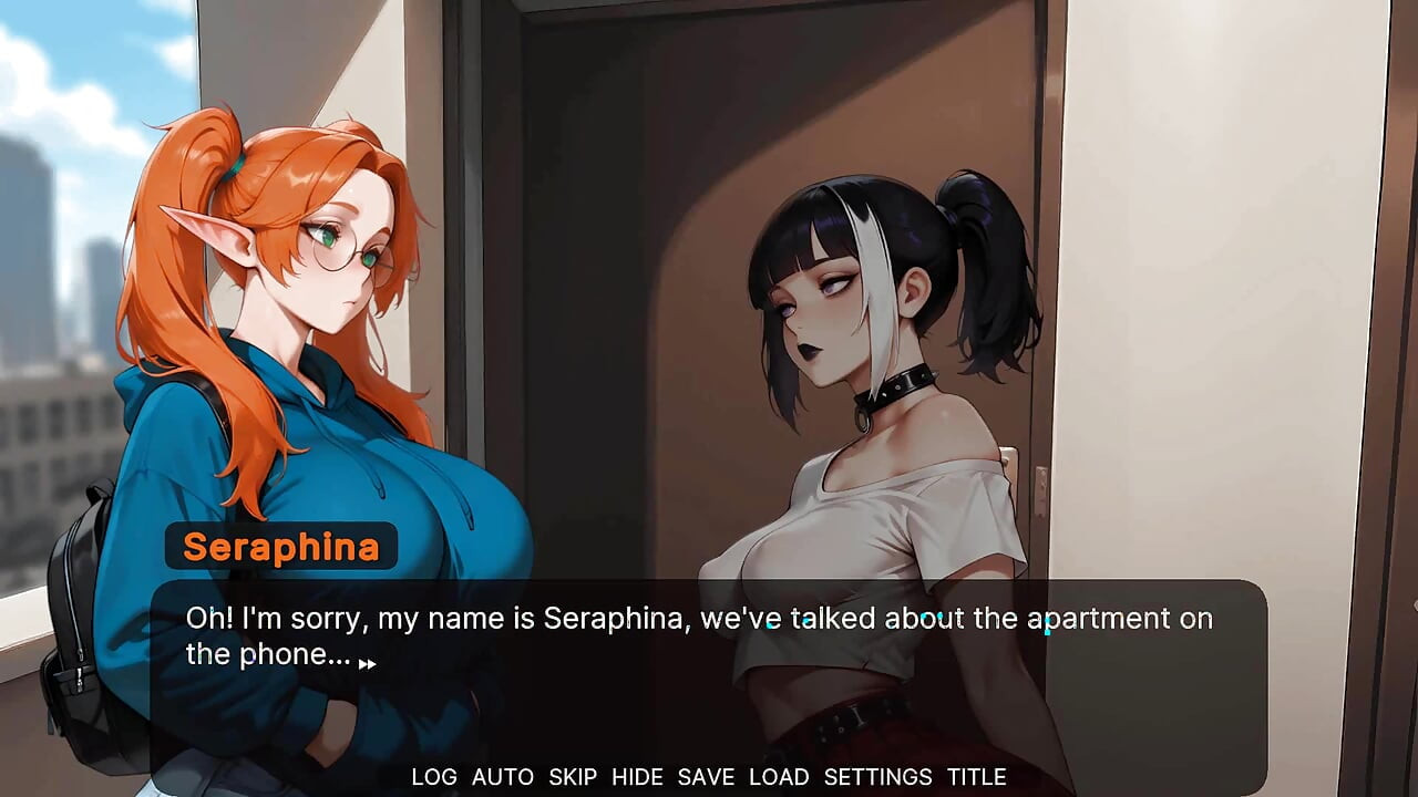 Kehidupan Seraphina: Awek Elf seksi dengan batang besar dan tetek besar di bandar besar - episod 1