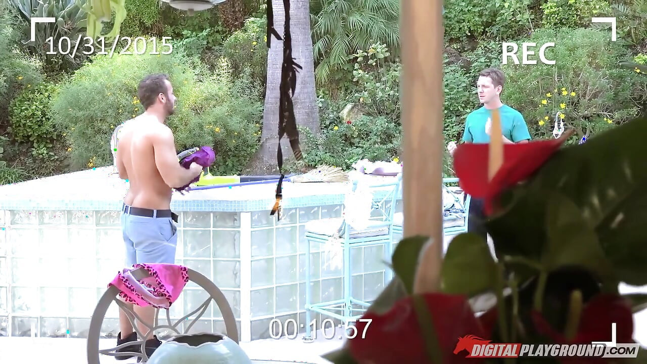 Digitalplayground - Eva Karera Punishes Young Neighbors by Making Them Strip and Worship Her Pussy Before a Double