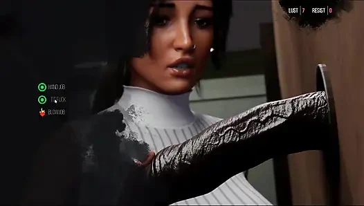 Croft Adventures Hentai Game Parody Ep.6 Brunette Huge BBC Facial!