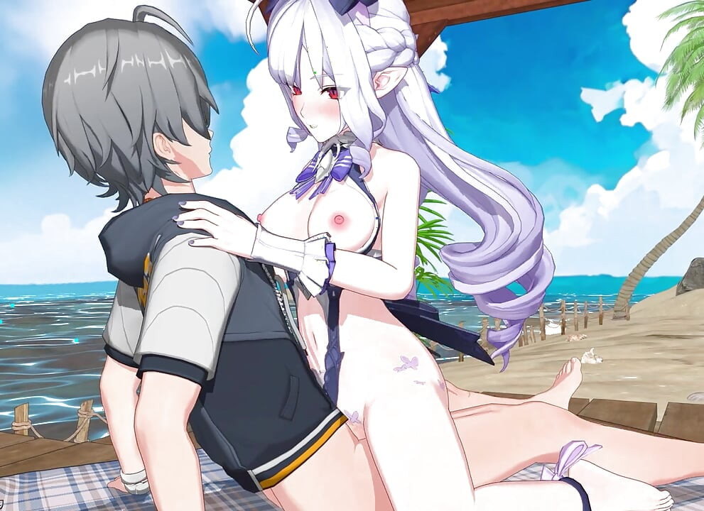 Zenless zone zero - seks rahasia vivian di pantai dengan erangan menggoda yang bijaksana - animasi nsfw 3d