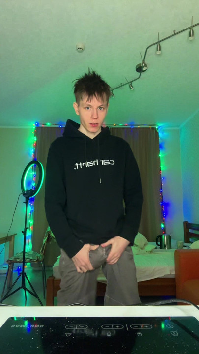 I Couldnt Stop Stroking My Big Cock Until I Covered The Floor In Sperm
