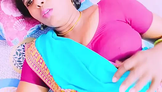 Big Boobs Sexy Saree Bhabi with Husbend's Stepbrother Hardcore Fucking. Telugu Dirty Talks.