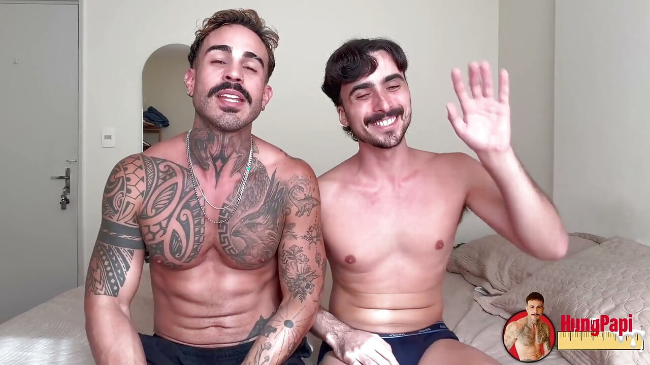 Tatted Hung Stud pieprzy Latino Oklep Hung Papi