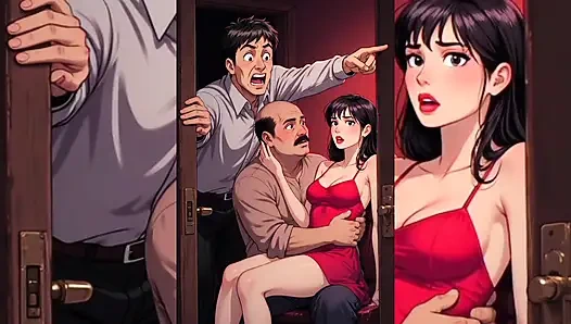 Pengemis tua yang jelek mencuri istri, ibu tiri, dan pacarnya yang seksi - kompilasi penghinaan cuckold ai ekstrem