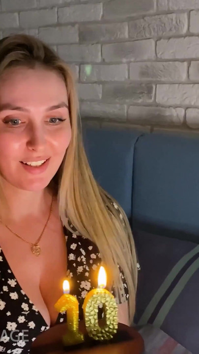Stepmom Celebrates 10,000 Subscribers and Asks Stepson to Fuck Her on Camera