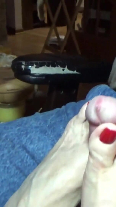 Powerful moment from "stepaunt Ann Gives A Must See Foot Job Sexiest Feet On the Web"