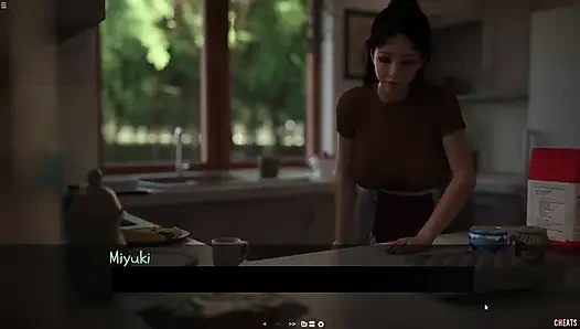 Japanese Stepmom Showing Her Lingerie Bra And Panties Boobs Cleavage