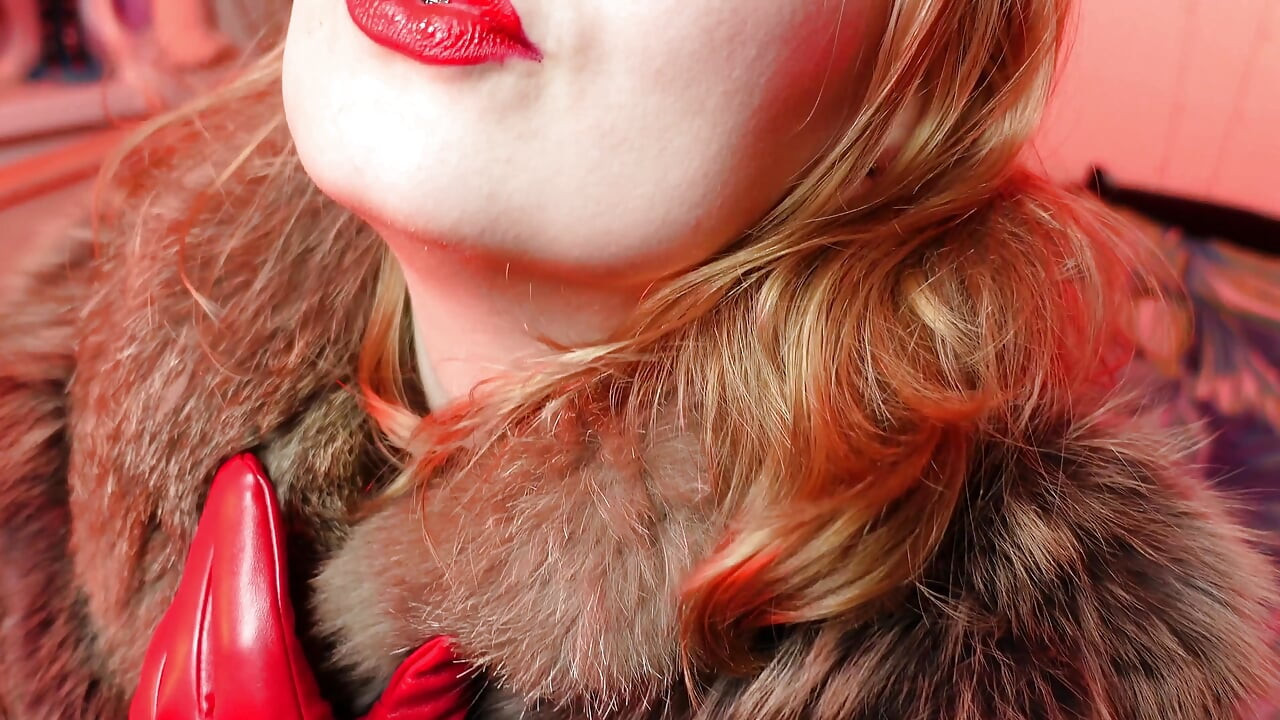 Sexy ASMR with red gloves