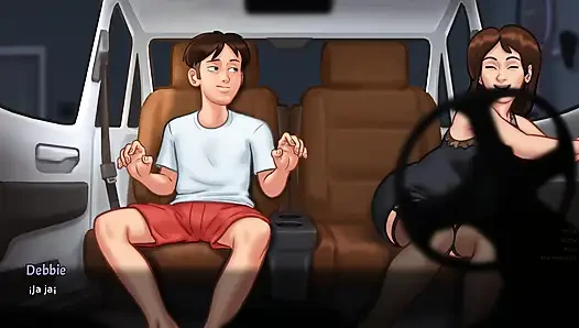Makan malam romantis sama ibu tiriku berakhir dengan malam yang penuh gairah