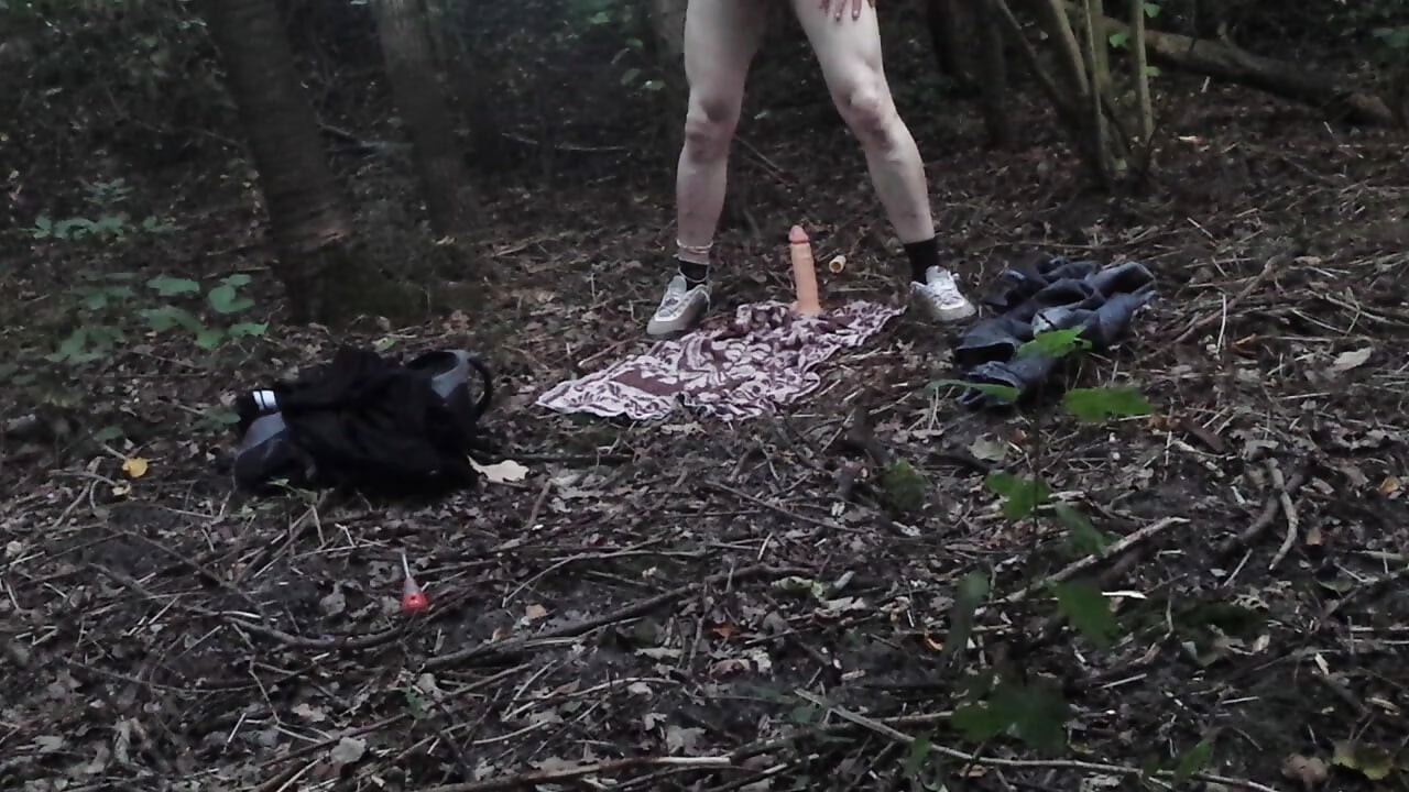 Grote lul de goma en mn kont