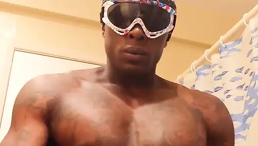 Big Black Hairy Dick Worship Hallelujah Johnson ( Jeremiah Mcpherson #1 Pornstar Stroking BBC Porno) Tall Dark Chocolate Muscles