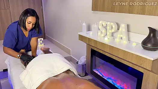 Leyne Rodriguez: Intimate Oiled Massage Session Leads To A Wild Happy Ending