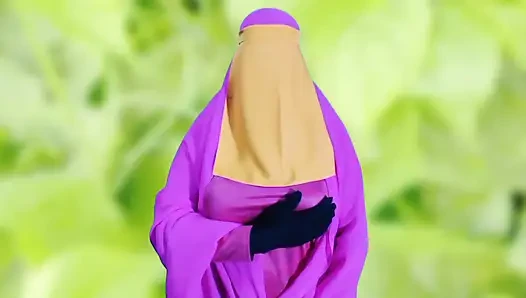 Wanita cantik Bangladesh memakai burqa masturbasi seks dan bicara kotor