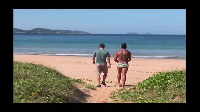 Babalu is a drop dead gorgeous Brazilian, who's down at the beach taking off her bra and panties,