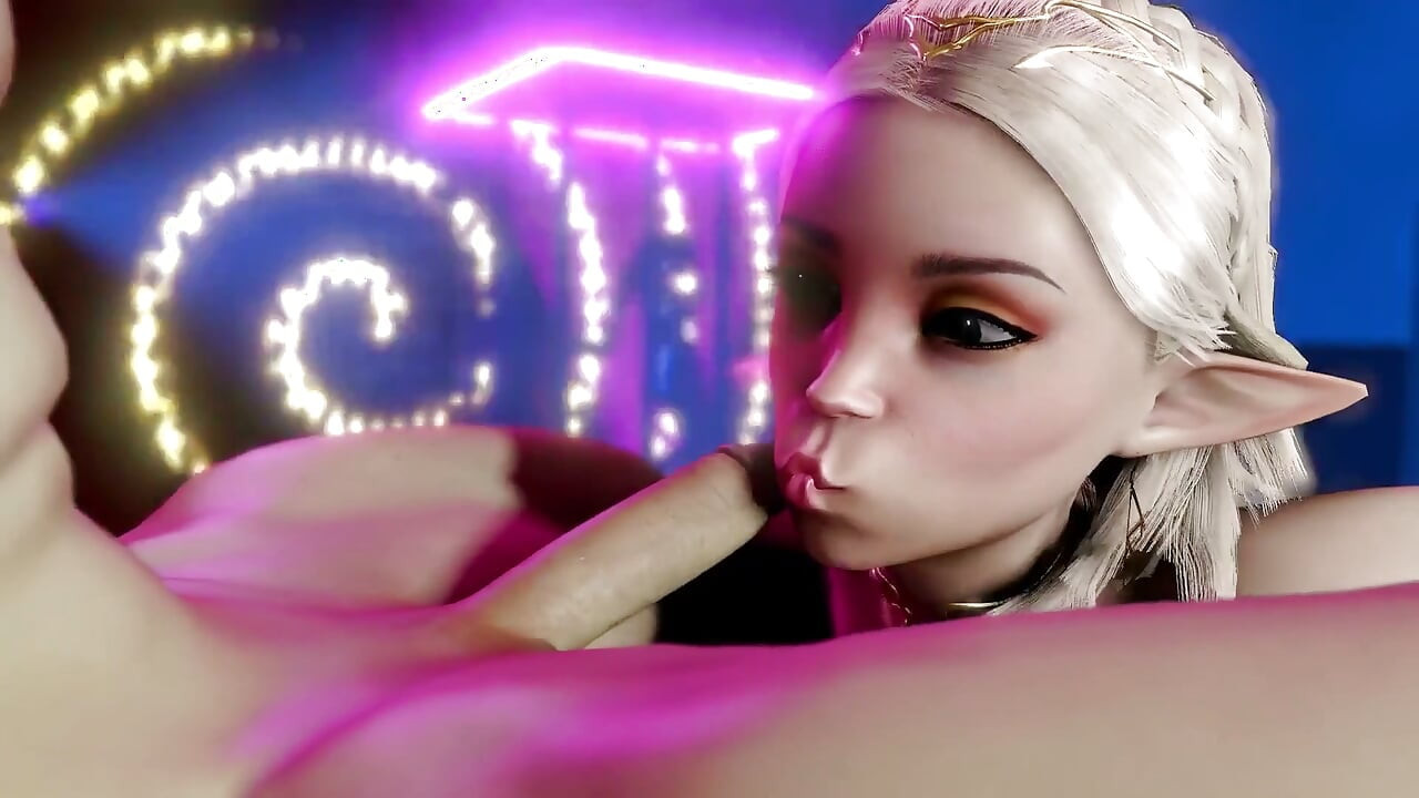 Loira Gostosa Chupando um Pau Delicioso no Clube