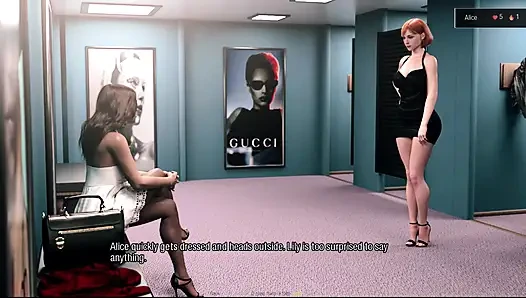 Alice zor bir hayat #3 - Bayan Gray Alice'i görmeye gitti, Lily, Smith içeri girerken Alice'in üstüne gitmek istedi