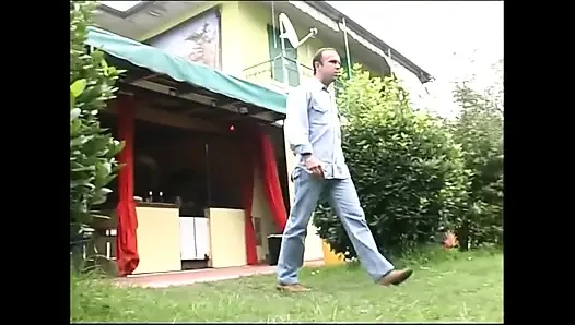 Outdoor Group Sex with Slave Sluts Sucking Big Cocks and Licking Hot Pus...