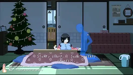 Hentai Game – Wife with Huge Tits Takes Rough Sex in the House