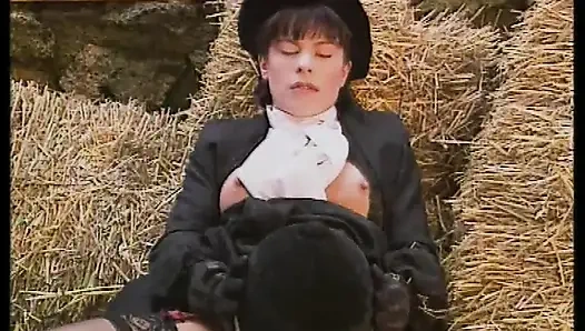 Seductive Babe in Lace Stockings Sucking Cock Hungrily