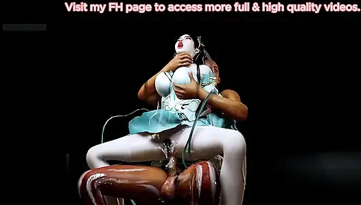 Cyber Girl with Booty Powers- 3D Animation Hentai