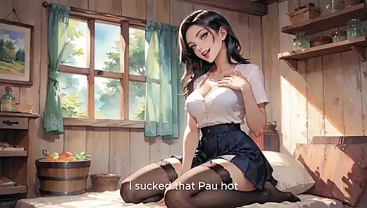 Sensual Wife at Rancho do Mato: Husband Shares His Wife with Friend at Wooden House
