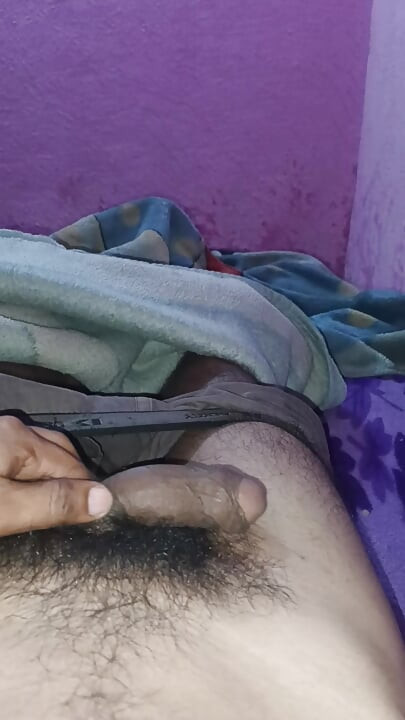 Indian cute gay playing his cock