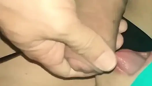 Wife Strongly Masturbates Nipples and Drinks a Lot of Sperm