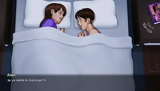 Adik tiri vs. ibu tiri ngentot seharian di rumah - summertime saga