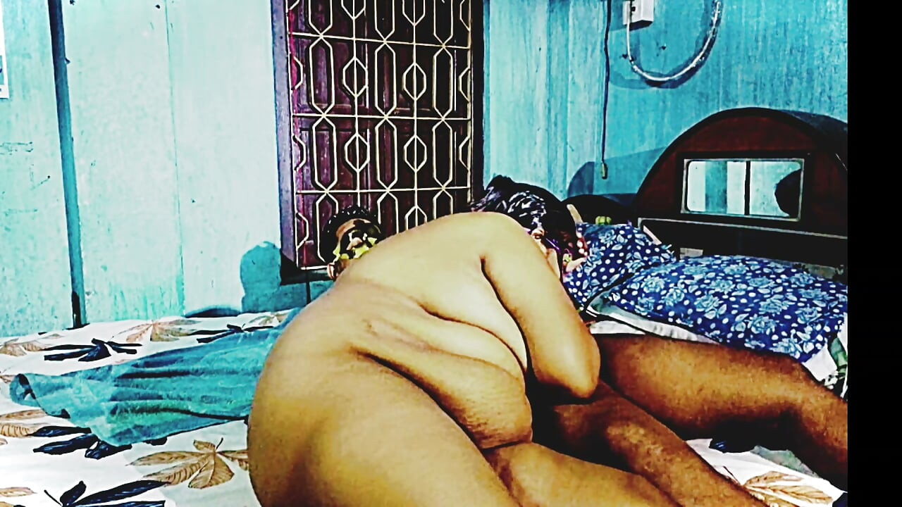 Husband and wife Dogy style pussy and ass liking.