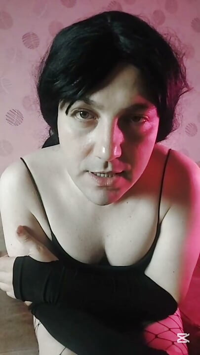 Big Fishnets With Big Butt Crossdresser