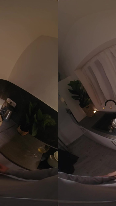 Ikonický okamžik z "I Make Dinner, Ona saje mého ptáka - Virtuální skutečné porno"
