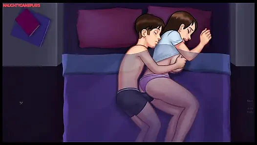 Summertime Saga Part 27 By DarkCookie - Stepbro Fucks Stepsis and Creampie Her pussy, close up CREAMPIE