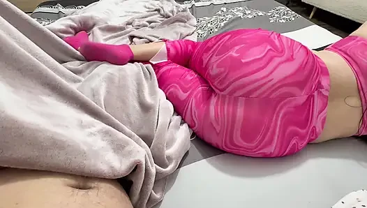 Hot Indian Stepsister in Tight Leggings  Big Ass, Deep Throat  Intense POV Creampie